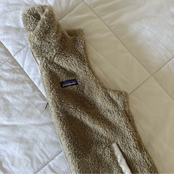 PATAGONIA Los Gatos Sherpa Fleece Vest | Women’s, Beige/Tan, XS | Like New! - Picture 3 of 11